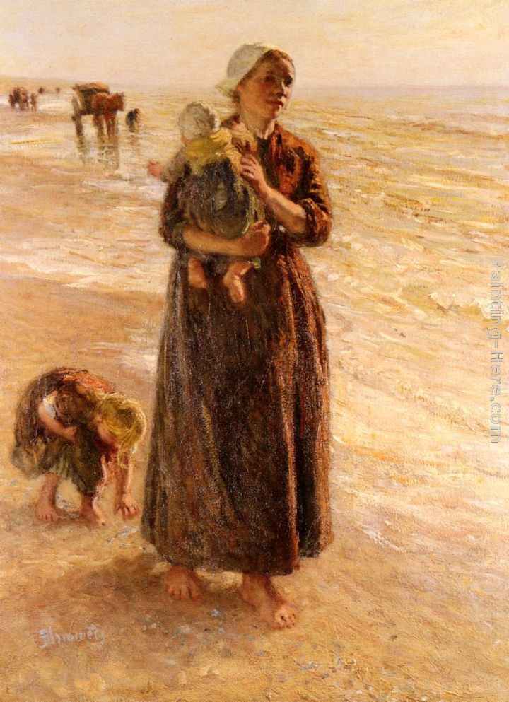 Bernardus Johannes Blommers On The Beach